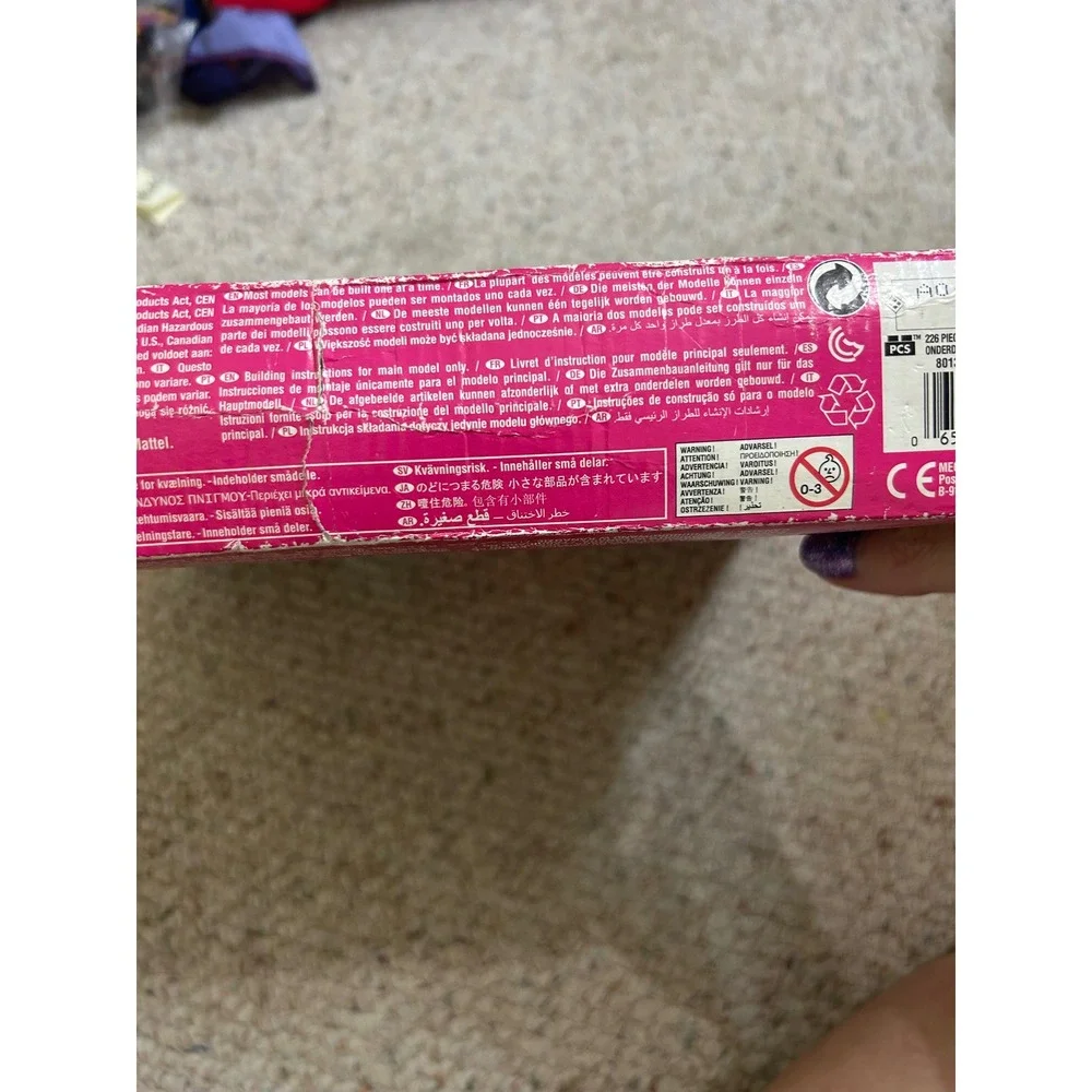 Mega Bloks Barbie Build n Play Chelsea Pool Party 80136 226 Pcs New in Box